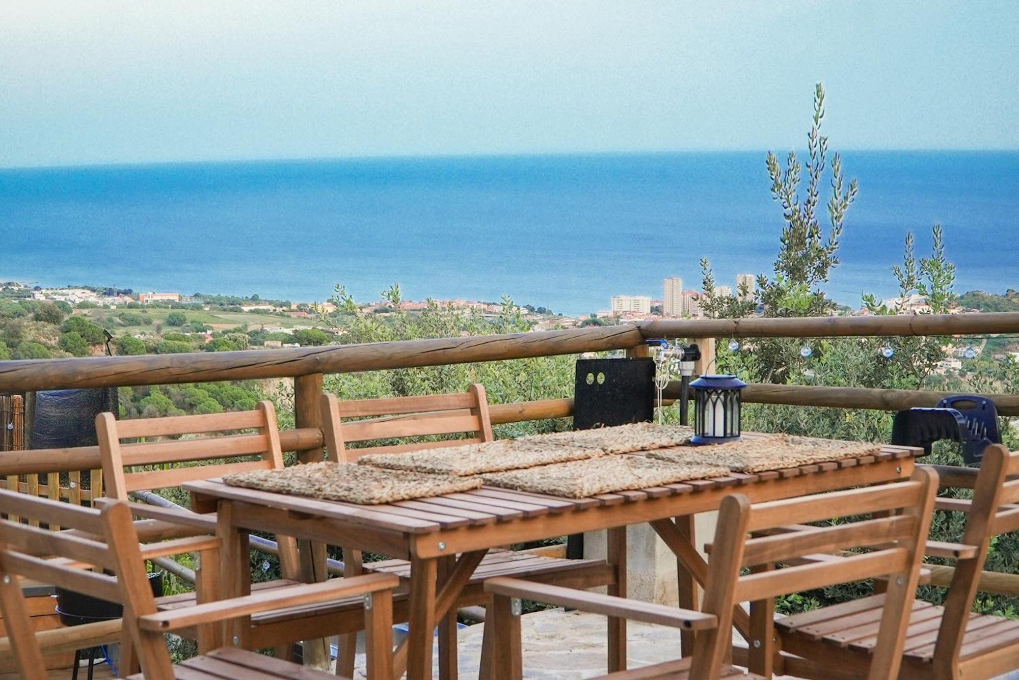 Aaa View Private Terrace Outdoor Heated Hot Tub Family Fun Villa Badalona Dış mekan fotoğraf